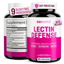 GOBIOTIX Lectin Defense - Lectin Blocker 配有MSM和消化酶的Lecky Gut的Leckin Blocker补充剂 - 男女肠内健康中的艾滋病 - 非GMO + Gluten Free - 60 Capsules (1)