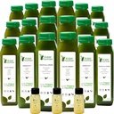 5日 绿汁清洁 由Raw Foundain, All Natural Raw, Vegan Detox, Cold Prested Juice, 30瓶12oz, 3瓶姜汁