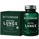 Betterbrand Better Lungs Health Pack - BetterLungs & BetterLungs Detox 茶盒 - 每日复苏卫生补编 - 15X 草药茶袋+60卡普尔