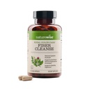 NatureWise Total Colon Care Fiber Cleanse - 天然含氧混合剂 - 草药含氧剂,预生素,以及常规性,消化,体重和脂肪的酶 - 非GMO - 60 Capsules [30日供应]