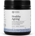 健康老龄补充剂粉剂、抗衰老效应、含有Quercetin、Resveratrol和Nrf2活性剂、抗氧化剂富营养剂-激素、非GMO、Vegan(90克(15个服务对象))