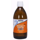 Now Suppers, Omega-3 鱼油液体,分子蒸馏,柠檬火焰, 16.9-Ounce