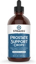 Strauss Naturals Naturals Presidence Drops – Saw Palmetto为男性提供前列腺健康补充剂,用于尿道Tract支持、无胶体、无豆体和非GMO,7.6 fl oz