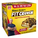 FITCRUNCH 蛋白棒,小吃大小值包,Gluten Free,用Whei蛋白制成(20个小吃大小棒,花生酱)