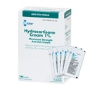 环球 (Box 144 Hydrocortisone 1% 最大强度 奶油, (0.9g 单包) 防痒 奶油 红, 井喷, 痒痒, Rash, Bug/Mosquito Bites, Eczema, Hemorrhoids & More