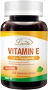 Lovita 维生素E 400 IU 软胶,天然维生素E 268 mg(如D Alpha Tocopherol), Vegan 维生素E 用于健康皮肤,毛发,钉子和免疫系统支持,120 蔬菜软胶