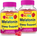 (原始内容存档于2018-07-25) (中文(中国大陆) ). Wellyeah Kids Melatonin Gummys 1 mg(2 Pack) - 无药睡眠援助Gummy 补充,儿童睡眠支持 - Gluten Free, Gelatin Free, Non GMO, Vegetarian - Natural sourced Flavor - 60 Gummys