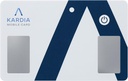 活生生的Cor KardiaMobile Card 钱包 - 个人 EKG 设备 - 记录 单行本 EKGs 在 Go上并检测不规范的心跳