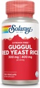 SOLARAY GUGGUL GUM 提取和红酵母水稻 -- -- 健康心血管功能支持 -- -- 实验室验证 -- -- 60名服务员,120名蔬菜