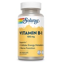 SOLARAY 维生素B-1 100 mg → 健康能量代谢,皮肤,大脑,心脏和神经系统支持 → 100 Veg Caps