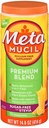 Metamucil Premium Blend Psyllium Fiber 无糖加施特维亚橙 - 14.6 oz
