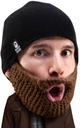 胡子头 Stubble Populous Beard Beanie - 原始手工制作的帽子和可移动的胡子