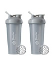 BlenderBottle Classic Shaker Bottle Protein Shakes and Pre Workout, 28-Ounce (2 Pack), Pebble Grey (英语:Peble Grey) 最佳蛋白质摇摆和预演的瓶装