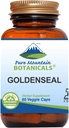 纯山植物学 Goldenseal Capsules - Kosher Vegan Caps 配有 250 mg 有机金矿根补充剂