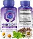 夜冷睡眠补充 – 60 Capsules – Magnolia Bark 和 L-Thenine 的 DHH-B 的安眠支持 – 压力 冷静 泥浆支持 – MaxLife Naturals为成年人提供的安眠药