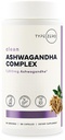 Zero KSM-66型 Ashwagandha 根提取器 1,200mg, 60 位服务器 - 高概率 5% Withanolides - 带有Turmeric, Rhodiola Rosea 和 BioPerine 黑椒提取器 - 180 Veggie Caps