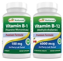 最佳天然维生素B1作为Thiamine Mononitrate 100毫克和维生素B12 600毫克