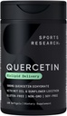 运动研究 Quercetin with Coconut MCT Oil and Sunflower Lecithin for better Absociation - 支持抗氧化剂活动和免疫健康 - Gluten Free & Non-GMO 验证 - 120 液态软胶