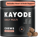 Kayode Daily Multi - Dog Multivitamin & Superfood Chew. 填充营养缺口,帮助关节,消化,心脏,大脑,尿液等. 添加养分狗食品小姐。 对小狗来说也不错