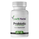 LowTE Florida Probiotic 补充剂 - 60 Capsules, 60mg, 为消化性健康提供Probiotics, 与酸性杆菌、乳房杆菌和长杆杆菌的免疫支持