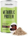 NaturalSlim Metabolic Whey蛋白粉巧克力 — 低碳, 食品替代摇摆w/维生素, 矿物和氨基酸 L-Glutamine — — 大品味和非常充沛的蛋白质摇摆, 10种服务, 17.6oz