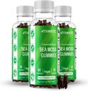 爱尔兰海苔(英语:Pack Irish Sea Moss Gummys) - 3000mg Equivality per service(摘自第132.5 mg) - 60 Ct - 用Bladderwrack & Burdock root - Seamoss 补充甲状腺、能量、免疫支持