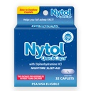 Nytol Quick Caps Nighttime Sleep Aid with Diphenhydolamine HCI, Easy-to-Swallow Caplets to Fall Asleep Fast, 32 Counts 双酚胺HCI, 易向燕子卡普莱特快速坠落 Asleep Fast, 32 Counts