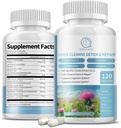 牛奶 This(Milk Thetle) 补充 Capsules, Liver Health Formules, 配有 Dandelion Root, 10:1 节选, 用于 Liver Detox Cleanse 支持, 消化和免疫系统, 120 Veggie Caps
