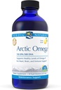 北欧自然Pro北极Omega液体-鱼油,745毫克EPA,500毫克DHA,帮助维持健康Omega-3的心、脑和免疫支持水平,Lemon Flavored,8 oz