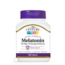 21世纪 Melatonin 10 mg Extra strong distracts, (120 count), 延长成人放行睡眠援助,促进放松和休息睡眠,非哈比人形成,无胶质,非GMO