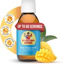 我的Spectrum Heroes鱼油儿童补充剂 - Omega 3用于神经辅助,炎症和免疫援助 - EPA & DHA用于脑眼健康 - 儿童与成人液体补充剂 - 5.07oz (150ml)