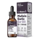Marie Orients Natural Ear Oil Drops 防止感染的Mullein Garlic Oil Ear Drops 成人、儿童与宠物、Soothes Ear Pain & Wax 清除、耳蜗补救(1包)