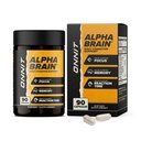 ONNIT Alpha脑神经性脑辅助功能,用于聚焦,记忆,精神清晰,认知支持L-Theanine和维生素B6,90 Counter