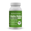 Gotu Kola Capsules | Centella Asiatica 草药补充剂,800 mg 每 | 60 Veg Capsules 用于精神清晰, 聚焦 | 总体健康支持