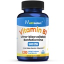 120 含有500毫克维生素B1、非GMO、Vegan、Gluten Free、Benfotiamine的甲壳虫