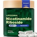Renyqatt NAD+ 补编 - Liposomal Nicotinamide Riboside - 反老龄化,能源,焦点的补编 - 80 Capsules(1B)