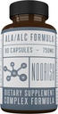 乙酰L-Carnitine与Alpha Lipoic酸 - ALA ALC ALCAR - Alpha Lipoic酸与Acetyl L-Carnitine - 525 mg ALCAR - 225 mg ALA - 90 Capsules