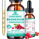 Cortisol Detox for Women & Men w. 超Calm 16-in-1 Magnesium, Theanine, Ashwagandha, St Johns Wort, Lemon Balm, Cortisol Wellness 液滴平衡 Cortisol, 和谐平衡和放松