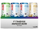 FITAID RX 零糖,封装奶油,工作恢复饮料,全合成混合剂,BCAAs,Glucosamine,Turmeric,B-Complex,电解质,Variety Pack,12 Fl Oz(24包)