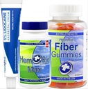 HemRid 完整出血支持系统 — Max Formula, Lidocaine Cream & Fiber Gummys 用于即时救援和长期舒适