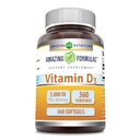 神奇的维生素D3(Cholecalciferol) 补充 + 5000 IU / 服务 → 360 软胶 → 非GMO → Gluten-free → 美国制造