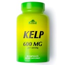 ALFA VITAMINS Kelp 补充,600mg of Natural Seawed Kelp (Ascophyllum Nodosum),富于碘和富可安,支持甲状腺素和元酸功能,健康日维生素,非转基因生物,90片