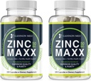 锌补充剂 -- -- 豁免+皮肤+生殖健康矿物 -- -- 儿童与成年人的锌切拉特液促进剂(2包,锌MAXX)