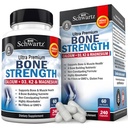 BioSchwartz Bone 强度补充 -- -- 具有9-in-1复合物的妇女和男子非辅助骨健康补充剂,含镁锌酸钙 D3 K2 & More -- -- 第三方测试 -- -- 2个月