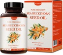 ULTHMOK Premium Sea Buckthorn种子油 100%种子油 100软胶 & 100×500mg, Non-GMO, Gluten Free.