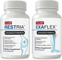 N-Labs 联合支持和睡眠援助 Combo – ExaFlex 与 Boswellia 节选和Bromelain 联合支持 + Restria 与 Lanconone Herbal Blend 和 睡眠法用于夜间放松