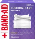 Johnson & Johnson Band-Aid of First Aid Cushion-Care Gauze Pads, 4 X 4英寸, 25 count (12页)