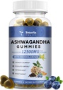 Totaria Free Ashwagandha 填充Gummys w/Vitamin D3, Glycincium, Rhodiola, 超强 Ashwa 根部 妇女和文部,用于放松、能源、科蒂索尔古米