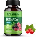 NATURELO 成人全食维生素Gmmies - 男子和女子可烹调的Gummy 多维特敏 - 120 Vegan Gummys