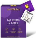 De-Stress & Sleep Supplement - 10in-1 成人自然睡眠援助,每日多维塔明与镁,梅拉托宁,Ashwagandha,L Theanine,Valerian Root,男女睡眠药,30 Pack